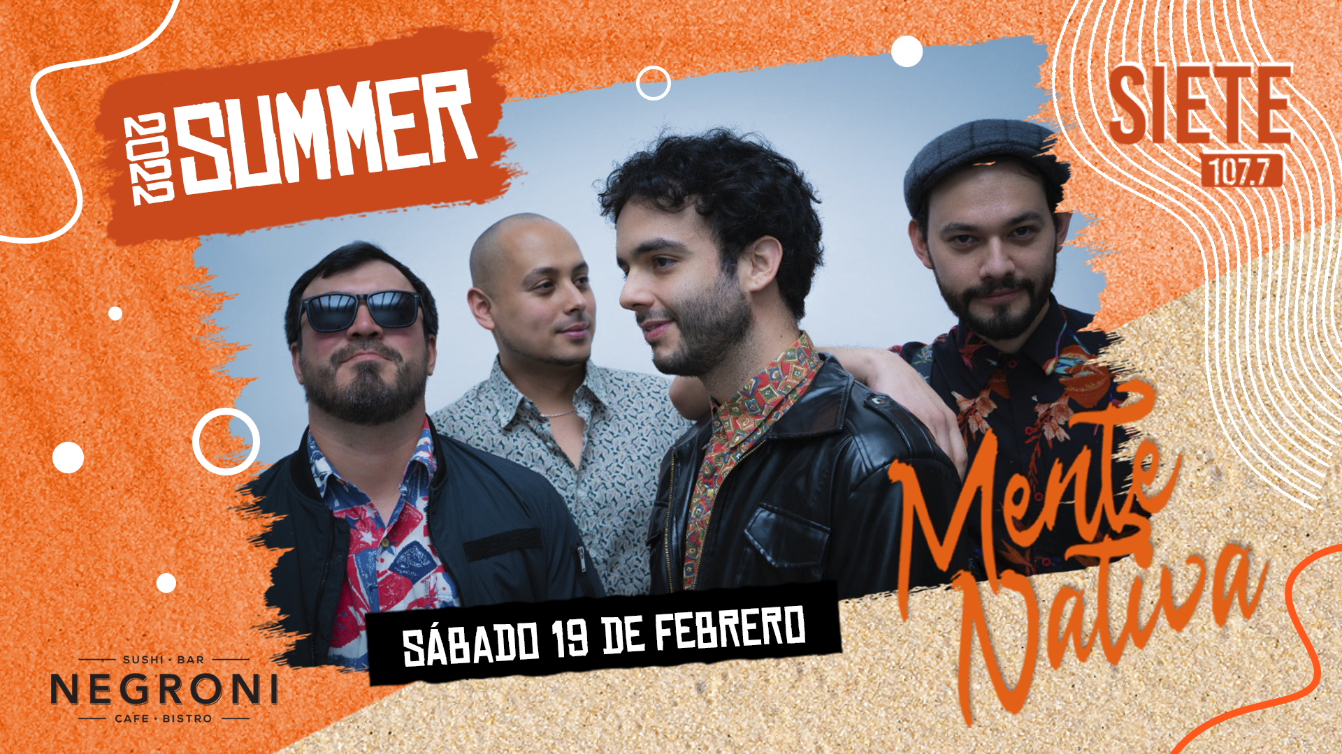 Cierre de Summer Siete: Mente Nativa en concierto.