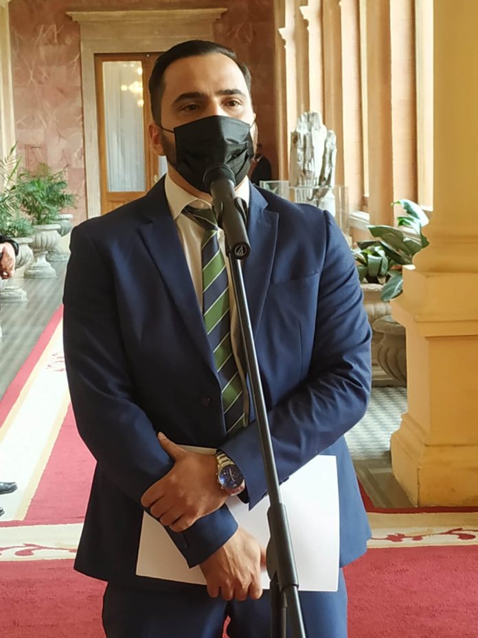 Edgar Ruiz, ministro de la Secretaría de Repatriados. Foto IP