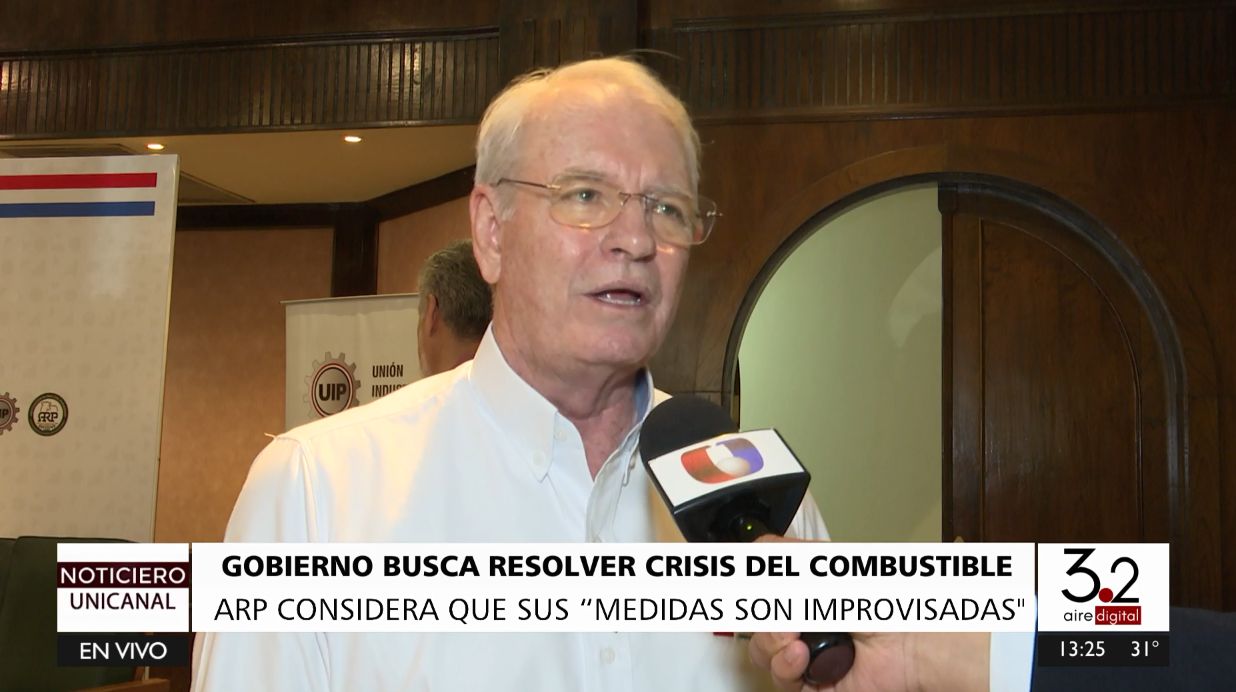 Pedro Galli, presidente de la Asociación Rural del Paraguay (ARP). Foto: captura de video