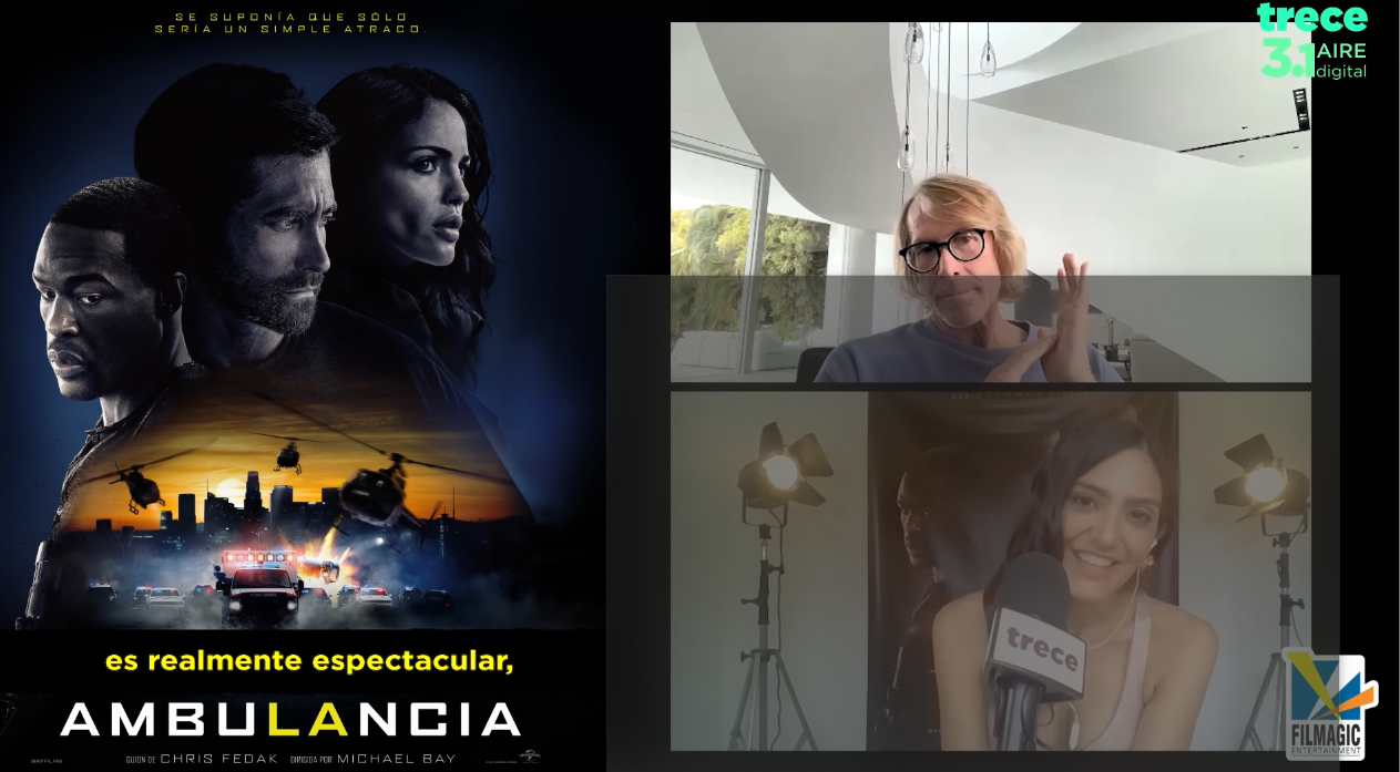 Lu Sapena habló con Michael Bay y Eiza González sobre ‘Ambulance’.