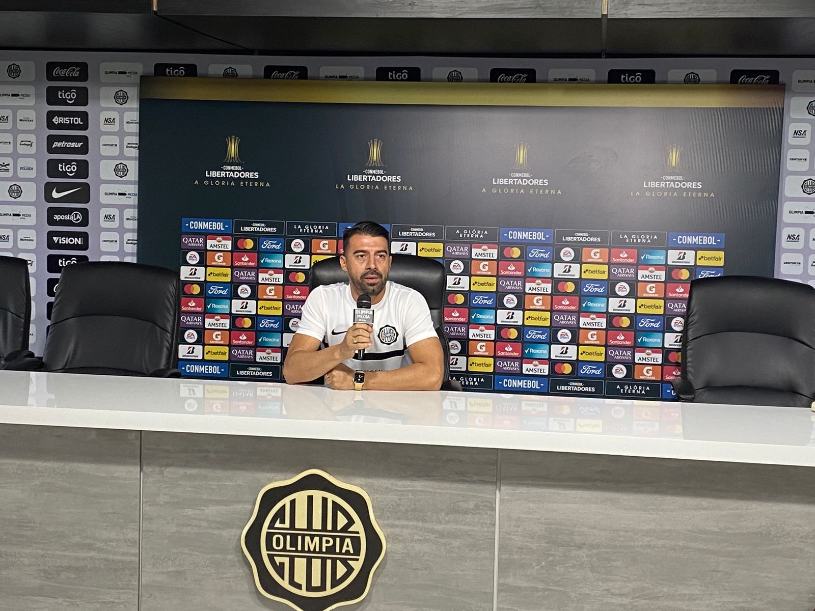Julio César Cáceres, entrenador del Olimpia