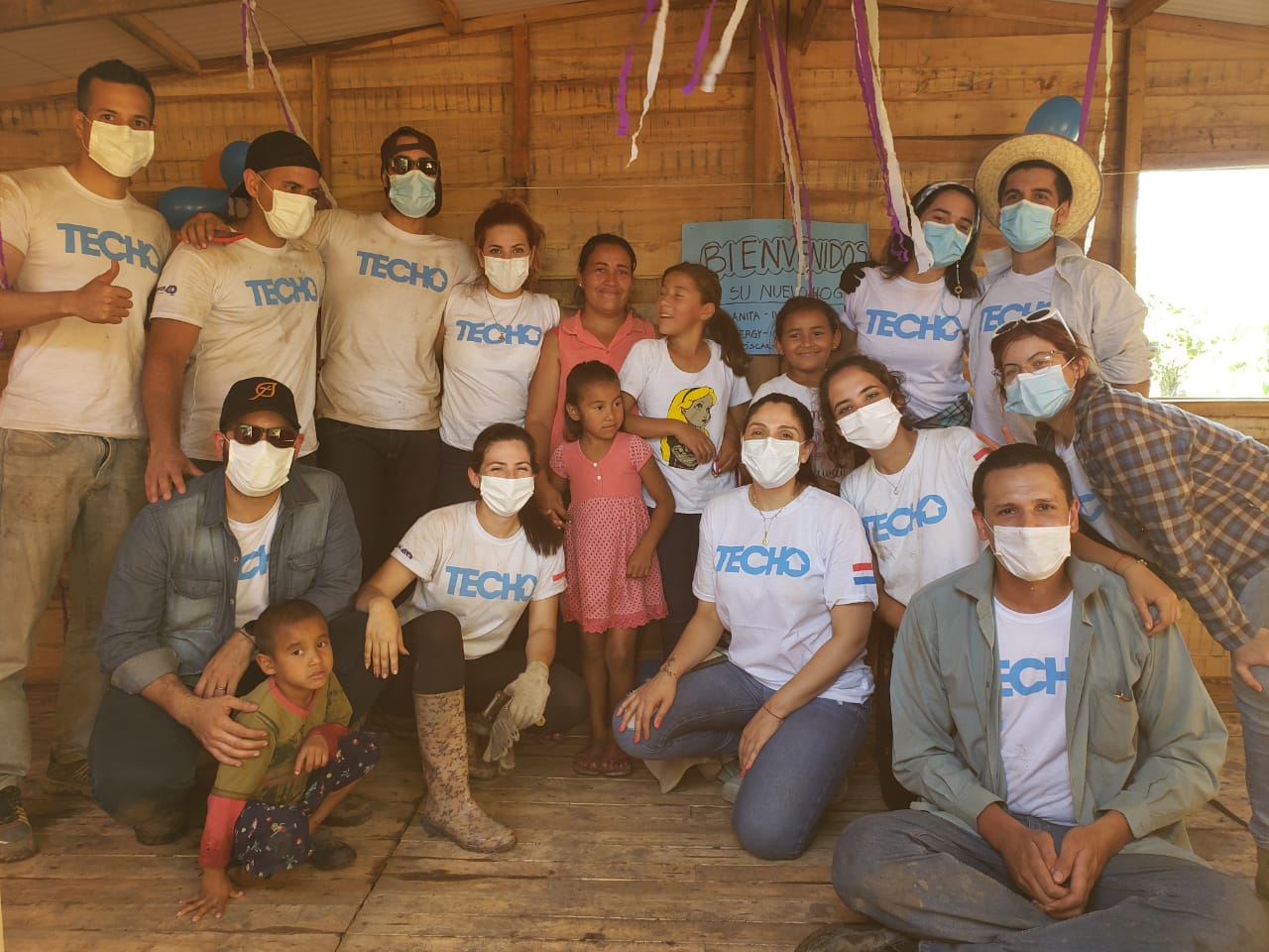 Voluntarios de Techo Paraguay. Foto: gentileza.