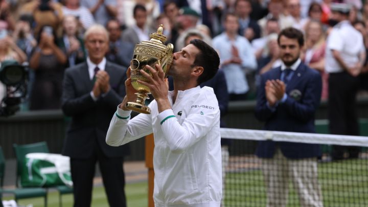 Novak Djokovic - dueño del Wimbledon 2021. Foto: ATP.