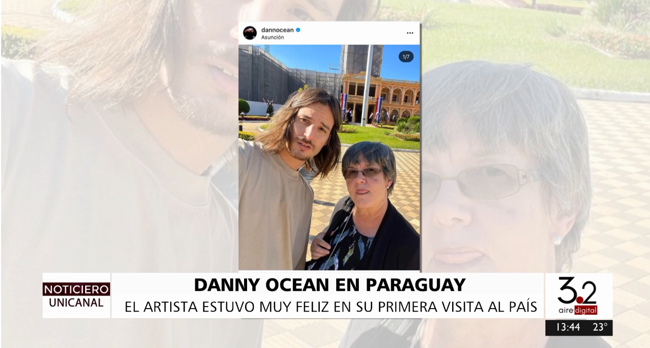 Danny Ocean expresó su emoción en su primera visita a Paraguay