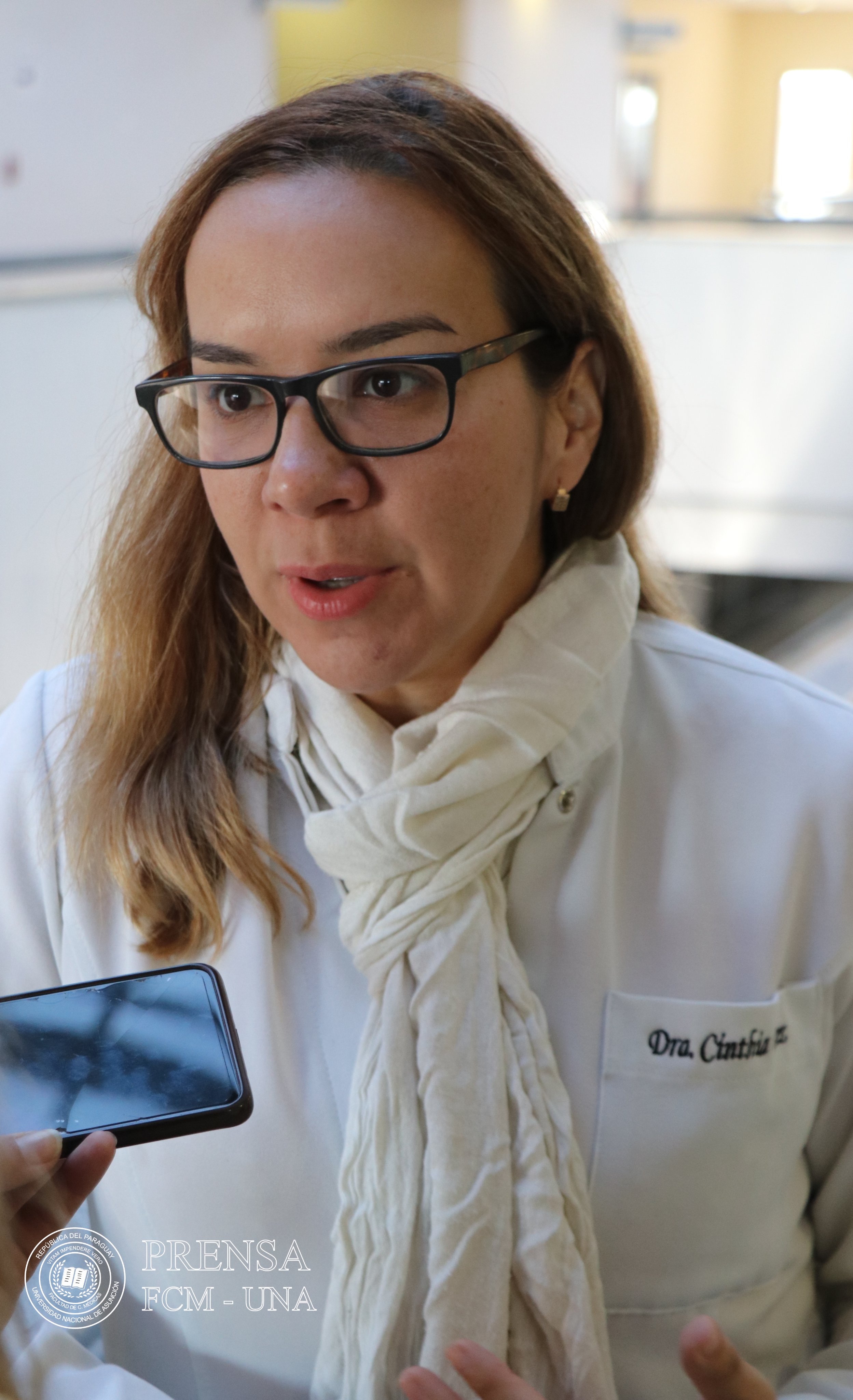 Dra. Cinthia Pérez, alergóloga y pediatra de la Cátedra de la FCM-UNA