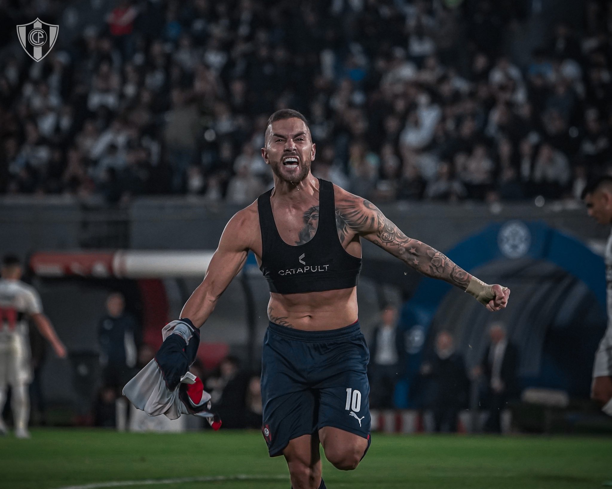 Luis Fariña, jugador de Cerro Porteño, figura del superclásico. Foto: CCP.