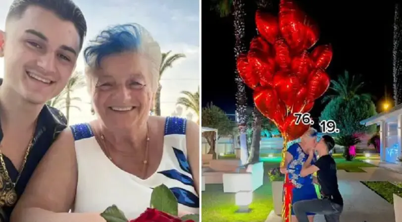 Joven de 19 años le propuso matrimonio a su novia de 76 y causan furor en TikTok