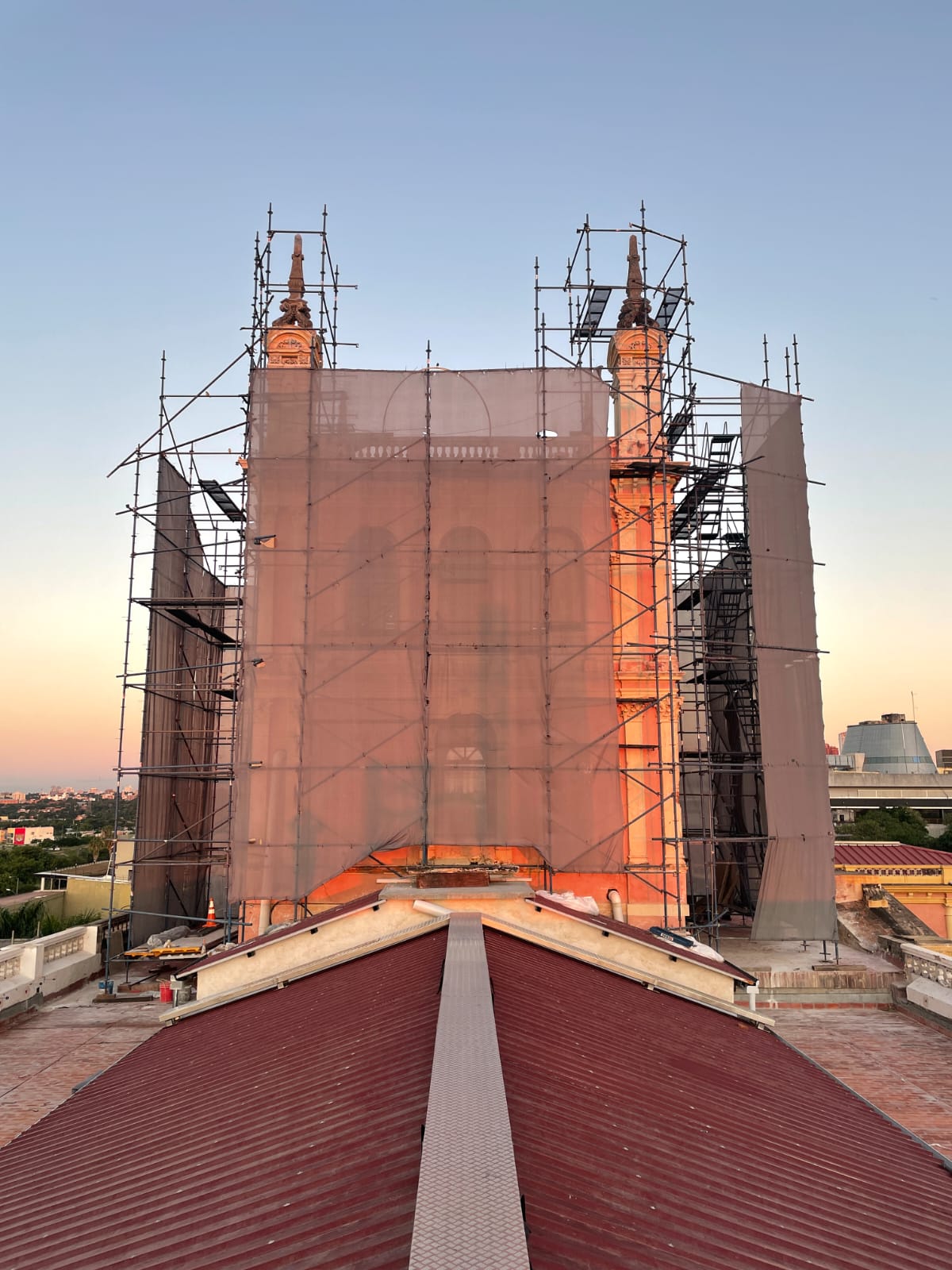 Obras de restauración del Palacio de Gobierno presentan 60% de avance