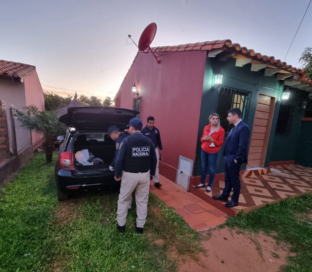 Allanan viviendas por denuncias de estafas en Luque. Foto: gentileza.