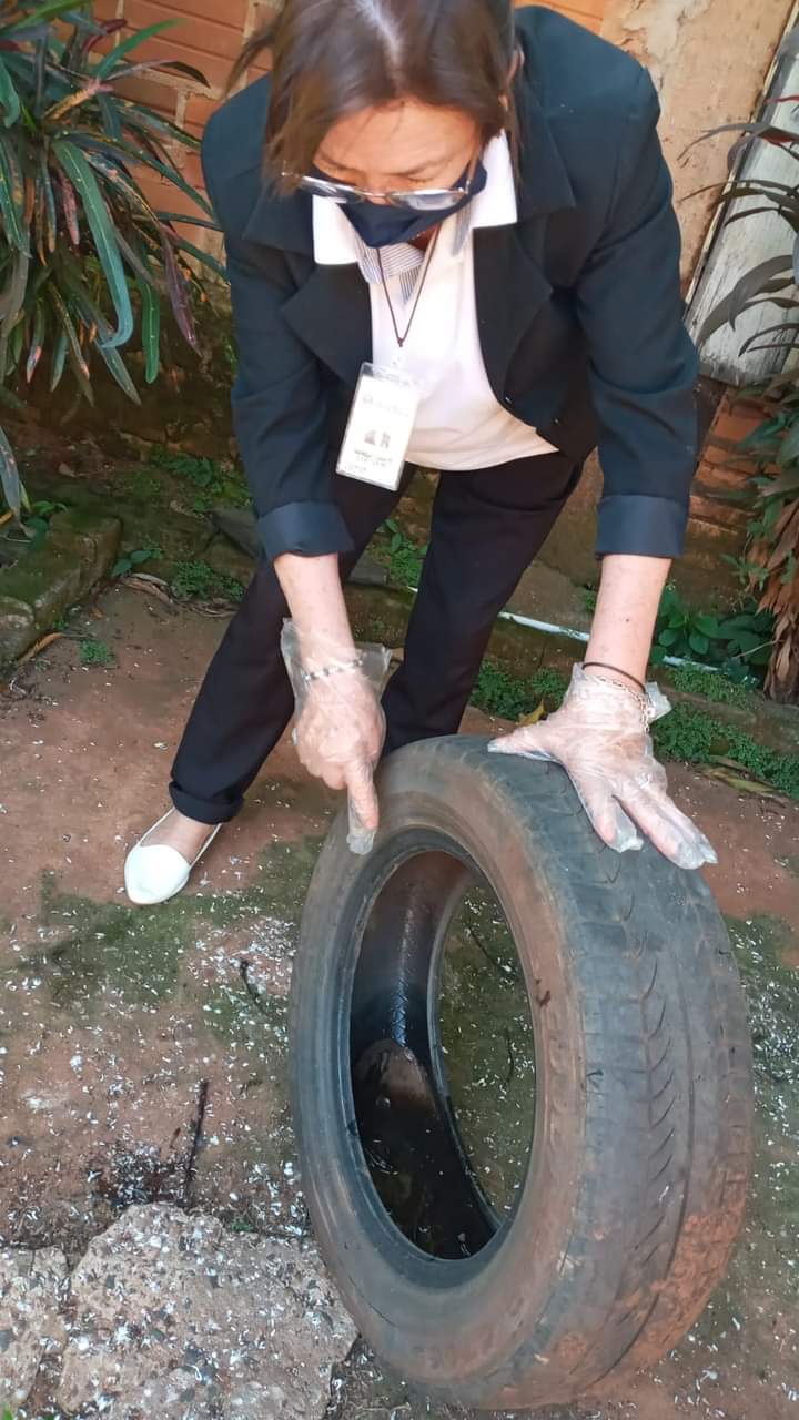 10 minutos al día son suficientes para buscar y eliminar potenciales criaderos de Aedes aegypti. Foto: @SenepaParaguay