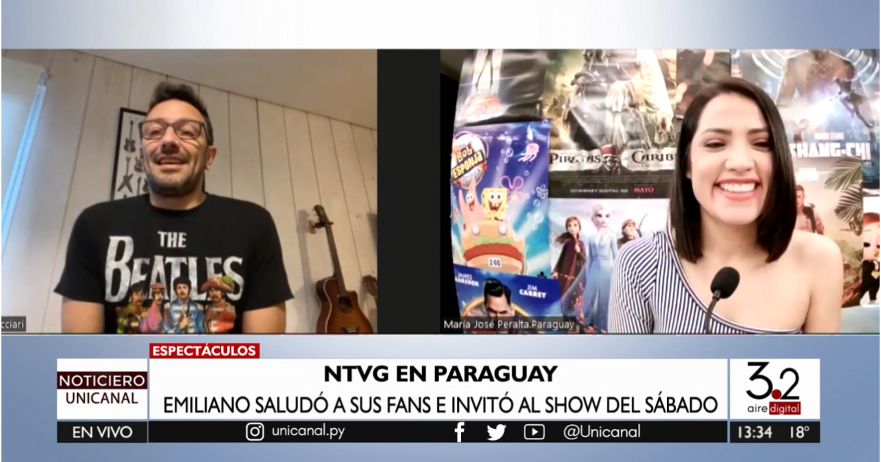 Majo Peralta habló en exclusiva con el vocalista de NTVG, Emiliano Brancciari . Foto: captura de pantalla.