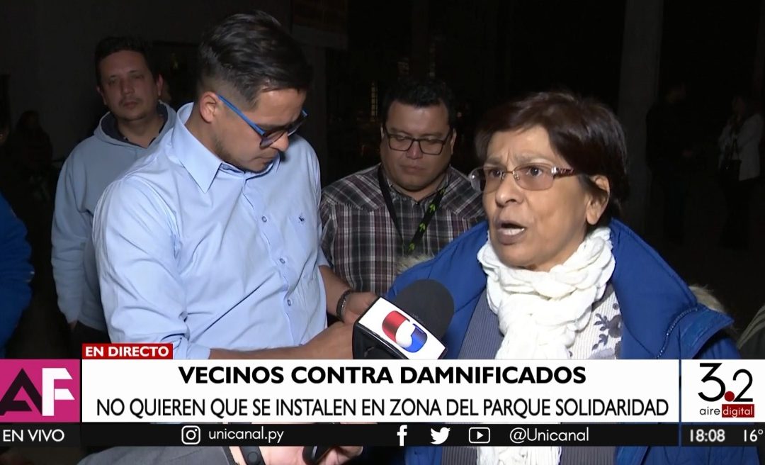 Vecinos de San Jerónimo no quieren que damnificados se instalen en Parque Solidaridad