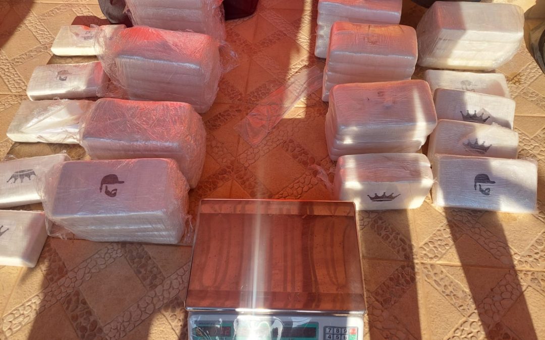 Incautan 74 kilos de cocaína de alta pureza en Luque