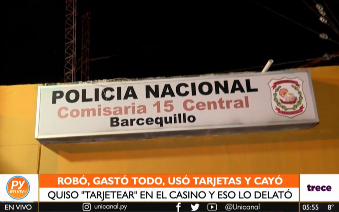 Hurto en San Lorenzo: Se alzó con una cartera y fue a gastar lo robado en un casino