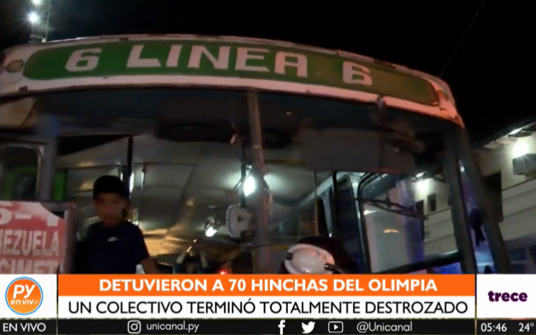 Olimpia vs Libertad: Policía detuvo a 70 “barras” del Franjeado por destrozos