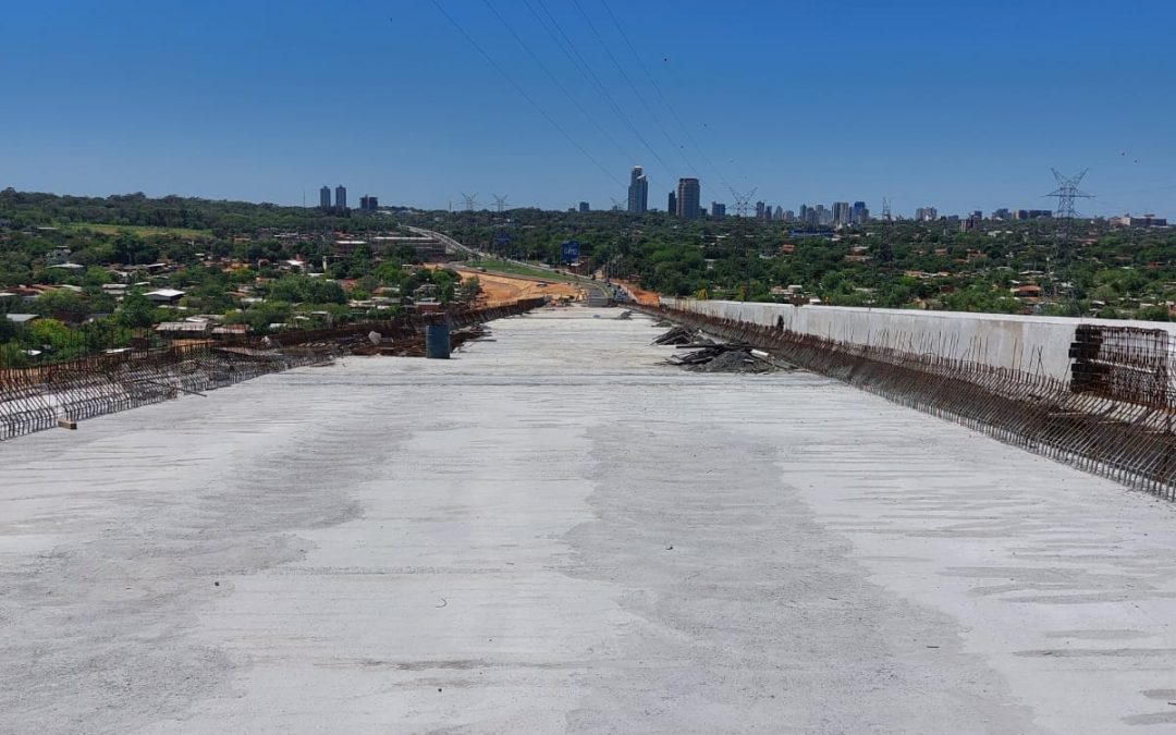 Puente Héroes del Chaco: camino de acceso alcanzó 80% de avance