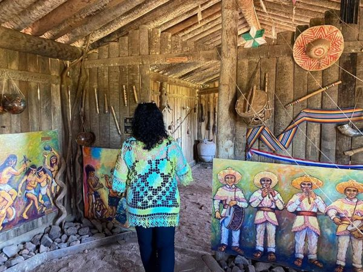 Tava Jaguaru fue es un espacio mágico que conecta a los visitantes con la cultura ancestral indígena. Foto: Senatur.